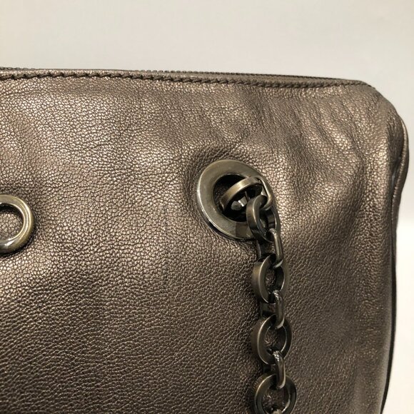 #7 Ferragamo Metallic Shoulder Bag Sku# 85477 (Gently Used) - Picture 12 of 16